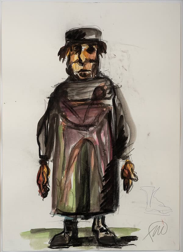 La Bohème Studie Figur 2 - Zeichnung - Markus Lüpertz – Bild 2