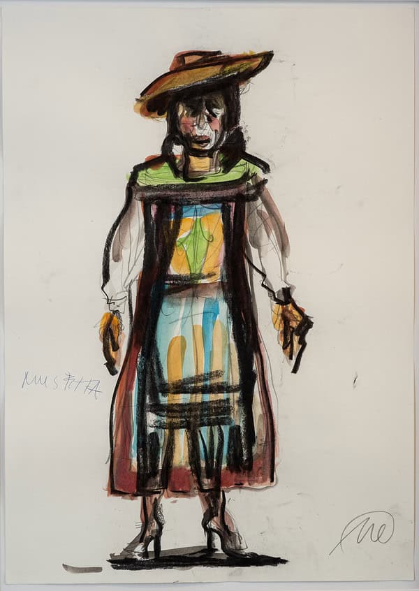 La Bohème Studie Figur 5 - Zeichnung - Markus Lüpertz – Bild 2