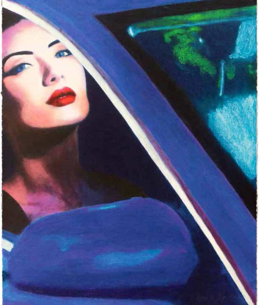 Crimson Lips waiting - James Francis Gill