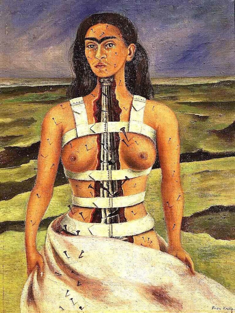Frida Kahlo die gebrochene Säule