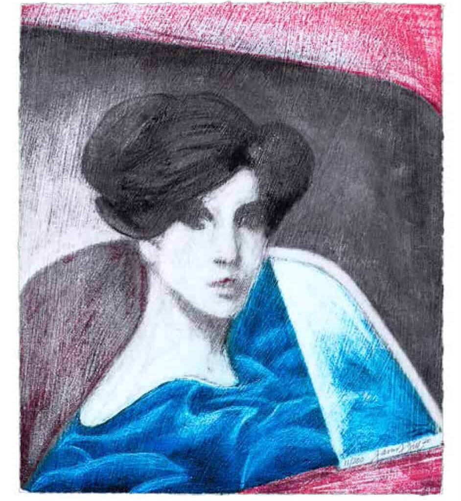 Lady in car - James Francis Gill