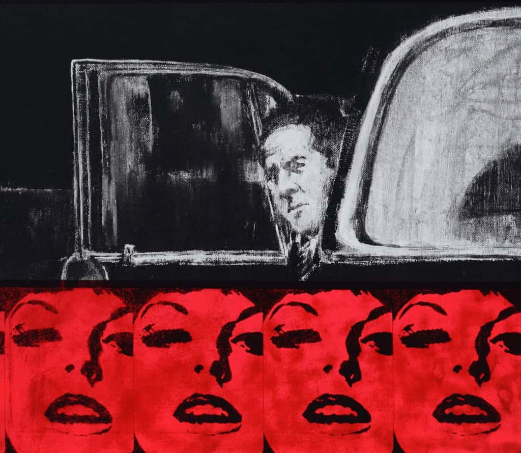 Man in black car - James Francis Gill