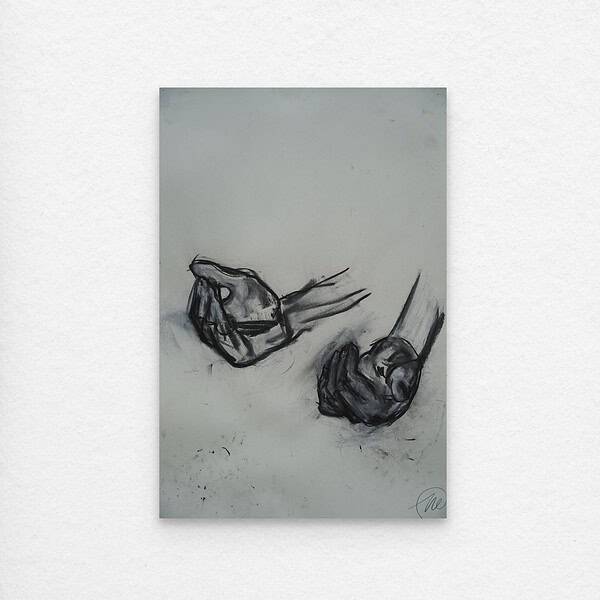 Kirchenfenster Studie - St. Ulrich - Zeichnung - Markus Lüpertz