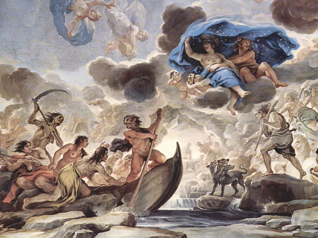 Gemälde zeigt eine biblische Szene