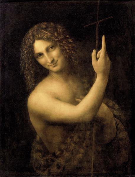 Johannes der Täufer gemalt von Leonardo da Vinci