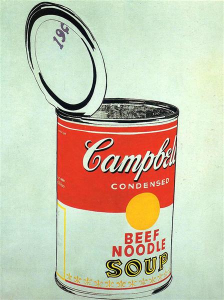 Künstler der Moderne Big Campbell's Soup Can 19c von Warhol