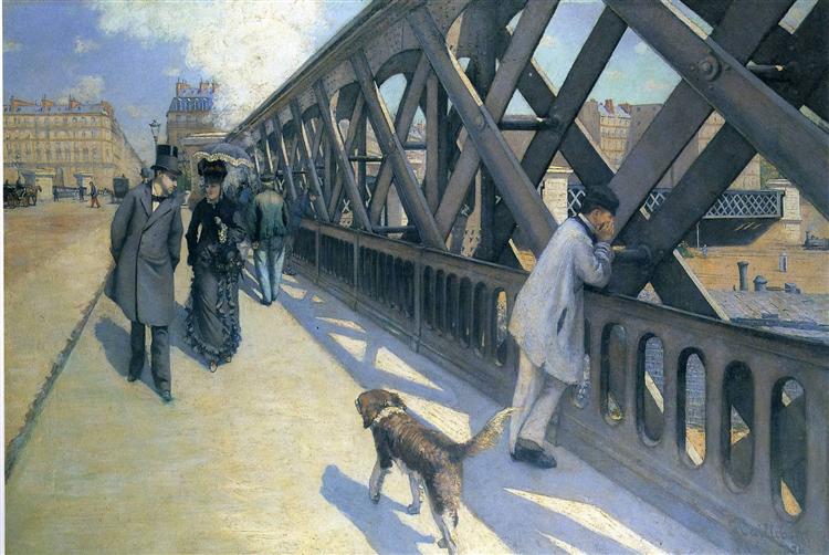 Moderne Kunst Gemälde Die Europa Brücke von Gustave Caillebotte