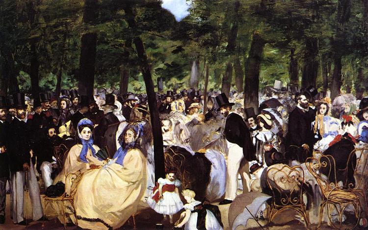 Musik im Tuileriengarten von Édouard Manet