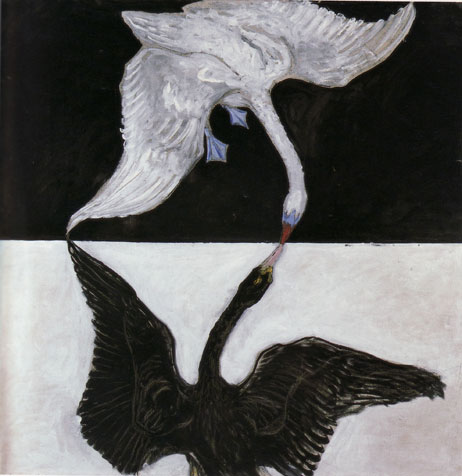 Modernes Kunstwerk The Swan (No. 17) von Hilma of Klint