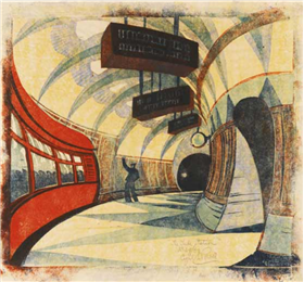 Moderne Kunst The Tube Station von Cyril Power