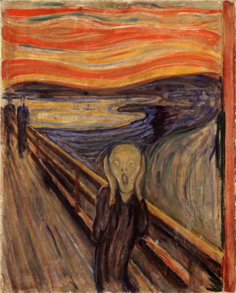 Expressionismus Kunst Der Schrei von Edvard Munch