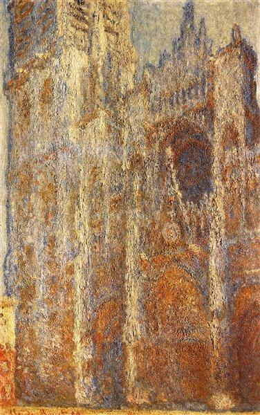 Kathedrale von Rouen, mittags von Monet