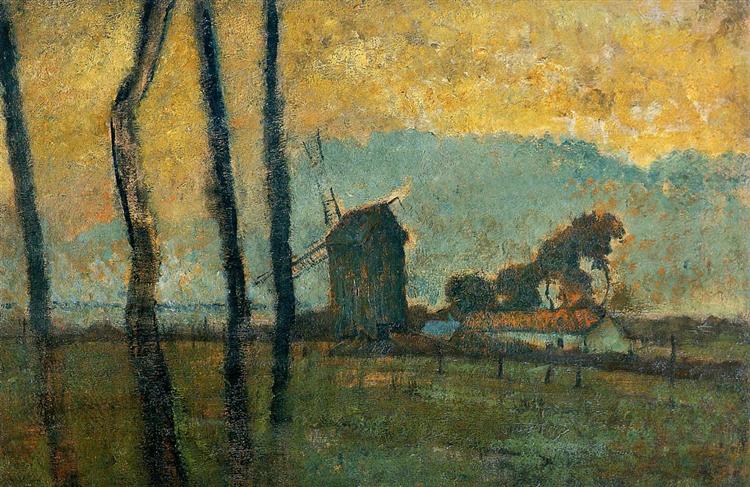 Landscape at Valery-sur-Somme, 1854 - Edgar Degas