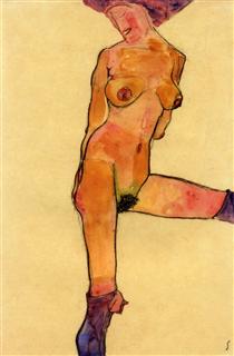 Nackte Frau von Egon Schiele