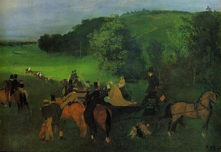 On the Racecourse von Edgar Degas