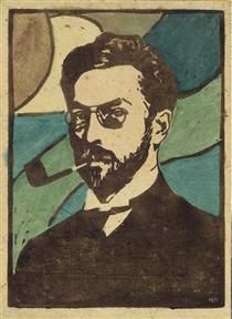 Portrait of Wassily Kandinsky von Gabriele Münter