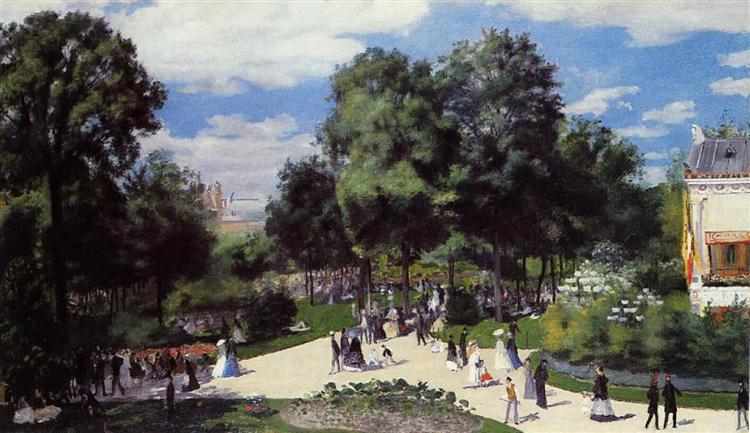 The Champs Elysees during the Paris Fair of 1867, 1867 - Pierre-Auguste Renoir