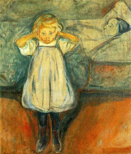 Expressionismus Kunst The Dead Mother von Edvard Munch