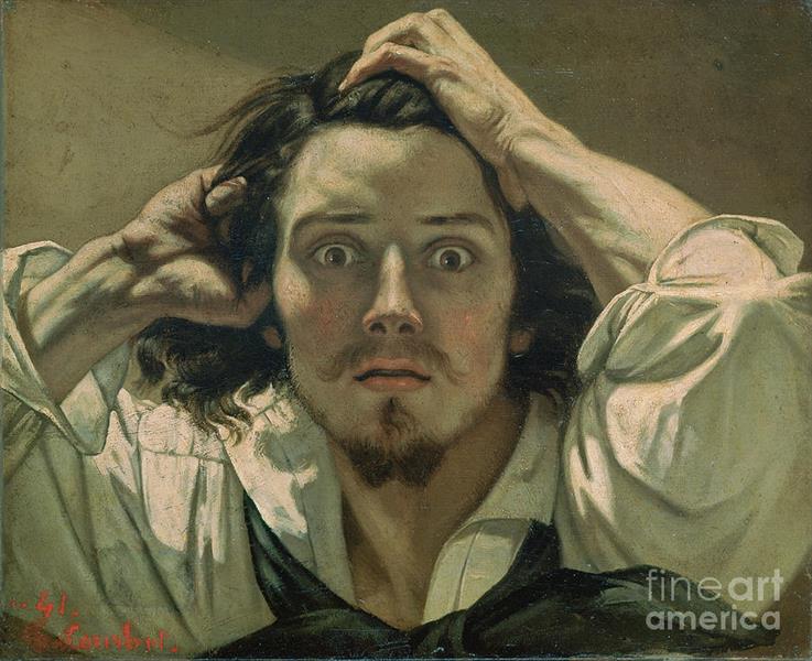 The Desperate Man (Self-Portrait) von Courbet