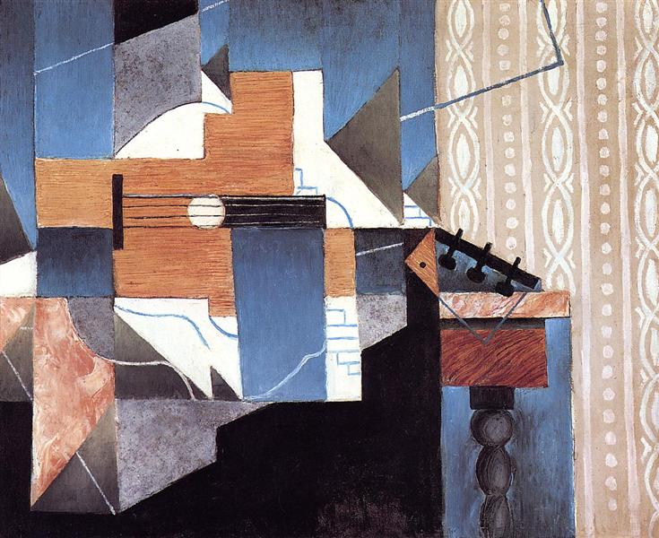 Synthetischer Kubismus Collage von Juan Gris (1913)