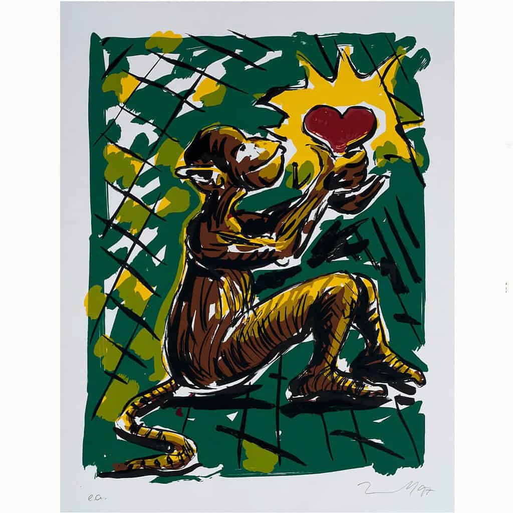 Herzaffe - Jörg Immendorff