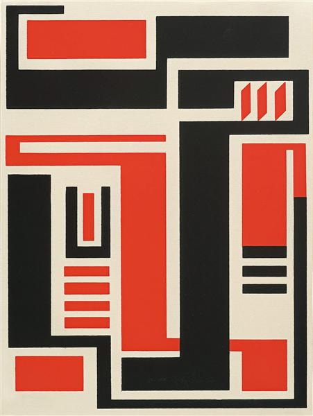 Konstruktivismus Kunst untitled 1920 von Erich Buchholz