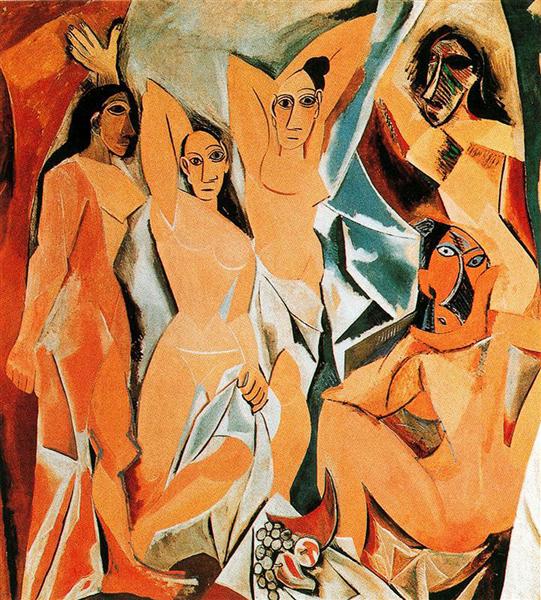 Pablo Picasso Kubismus - Les Demoiselles d'Avinon (1907)