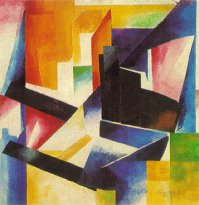 Suprematismus Werke color-construction-1912 von Alexandra Exter