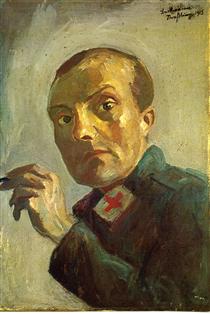Entartete Kunst Künstler Max Beckmann Selbstportrait 1915