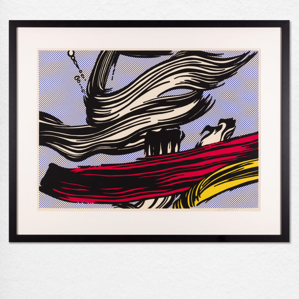 Roy Lichtenstein - Brushstrokes-Poster