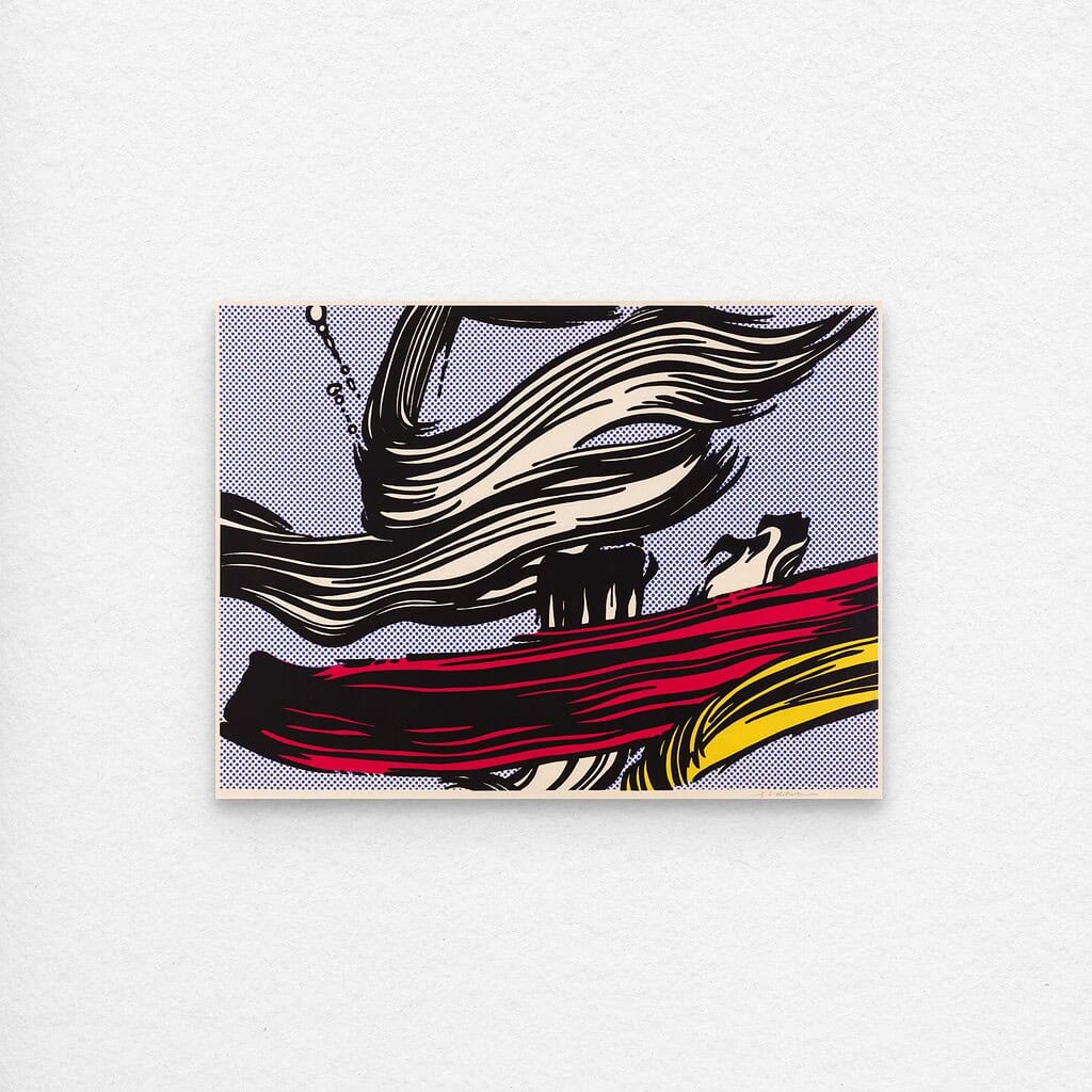Brushstrokes Poster - Roy Lichtenstein