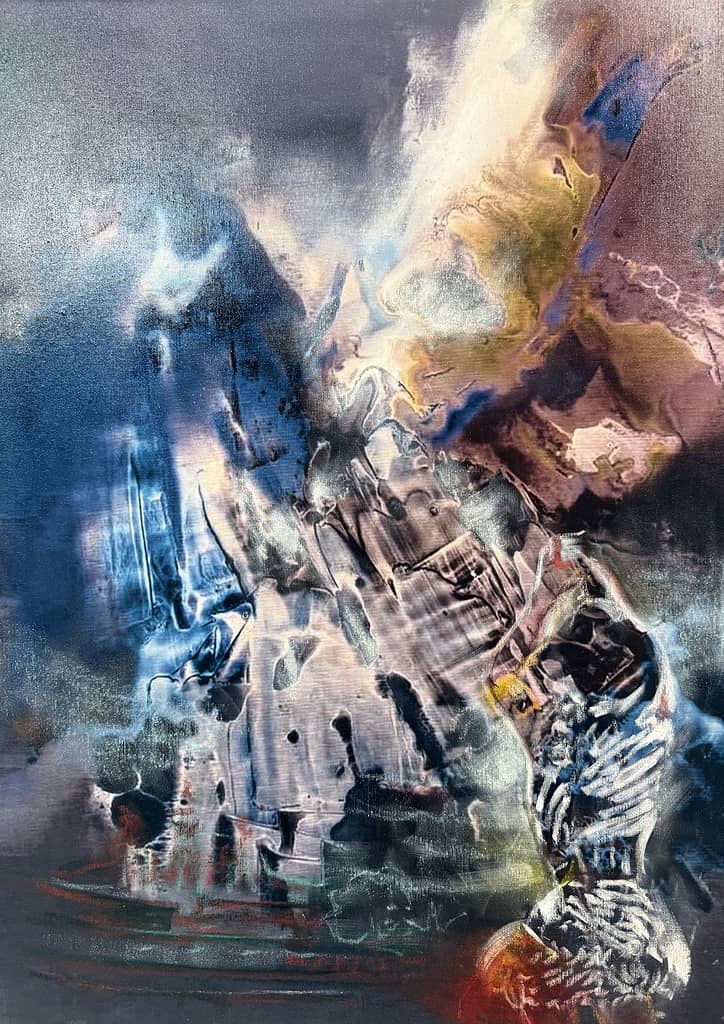 Jiny Lan, Selfie, Mixed Media, 2025, 70x50cm, 7500€