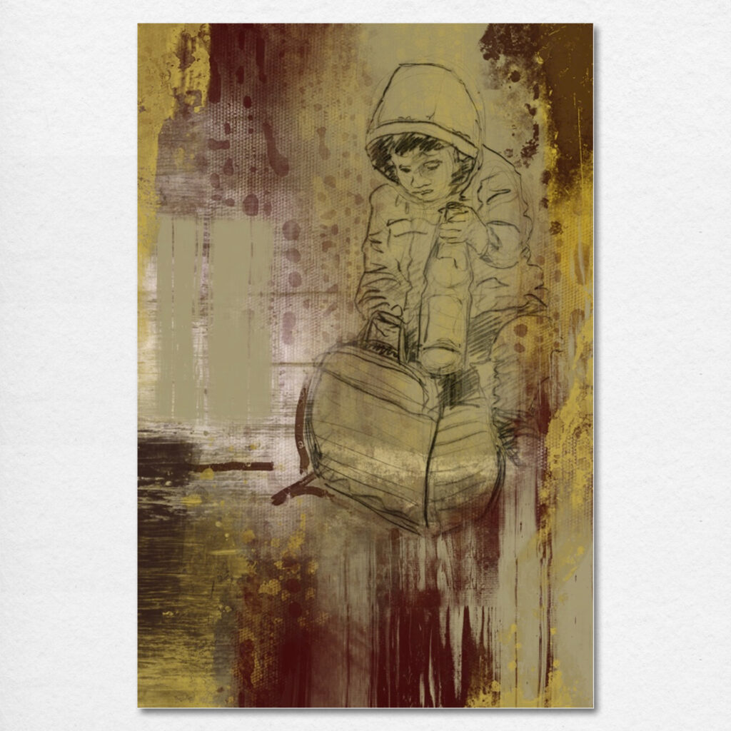 Dieter Nuhr - Einkauf in Dortmund 01, 180x120, 2024