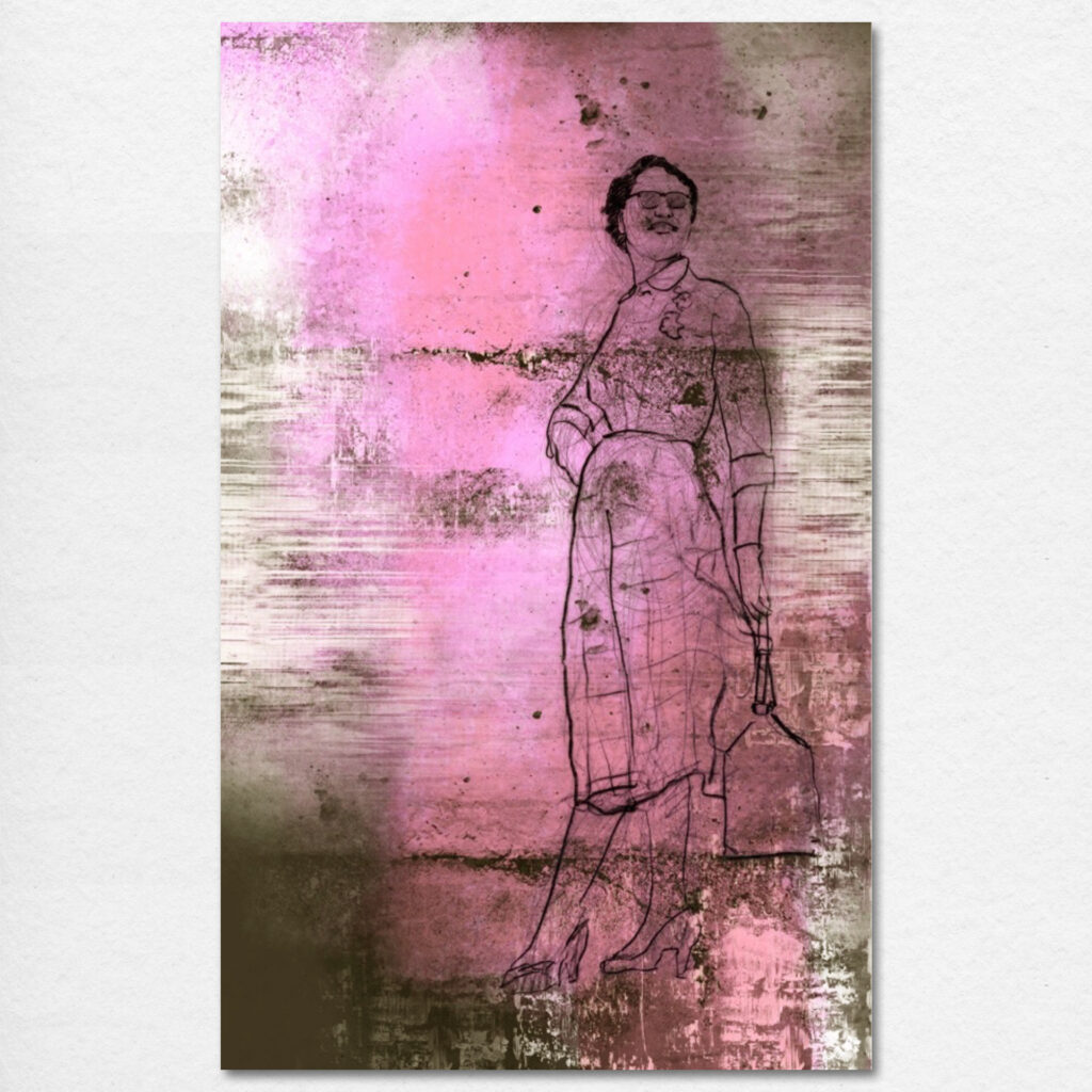 Dieter Nuhr - Frau (Rhein-Ruhr) 01, 90x60, 2024