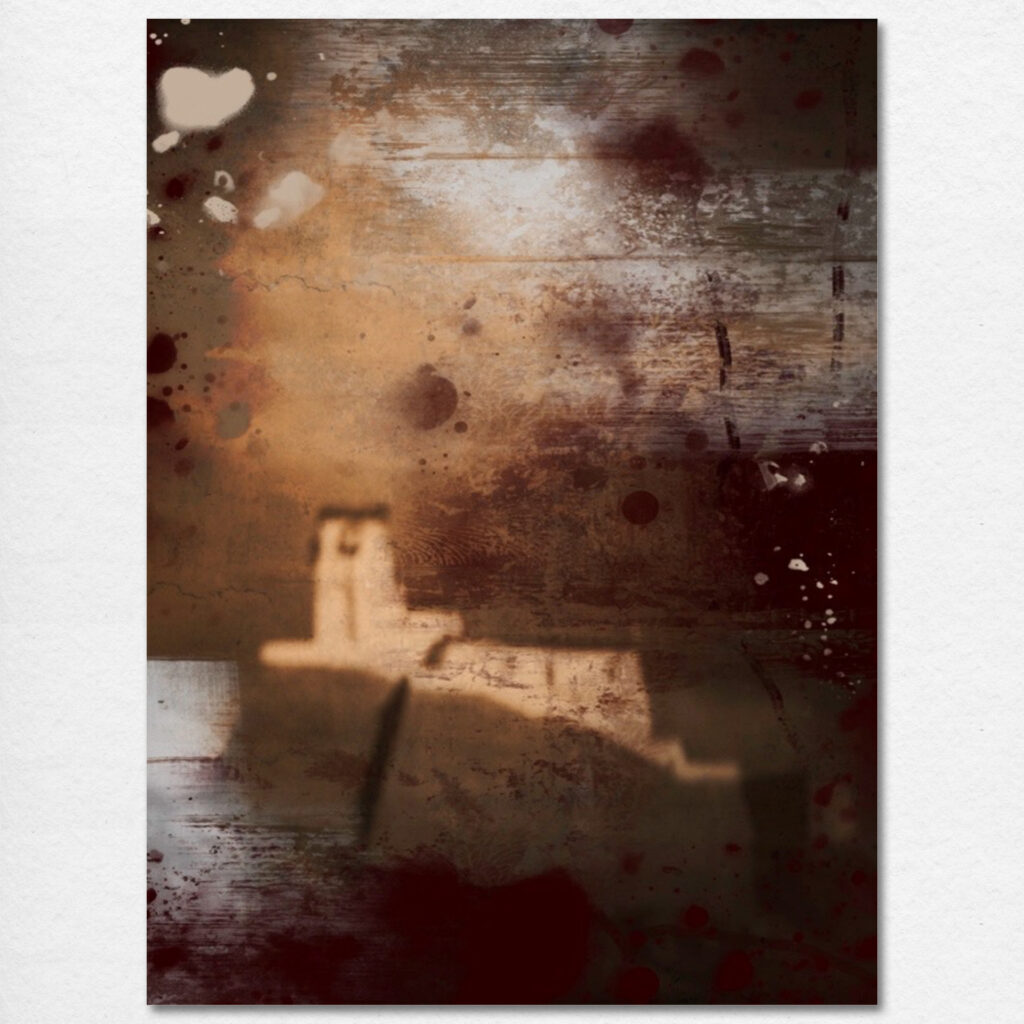 Dieter Nuhr - Reminiszenz (Indien Ladakh Basgo) 01, 60x40, 2025