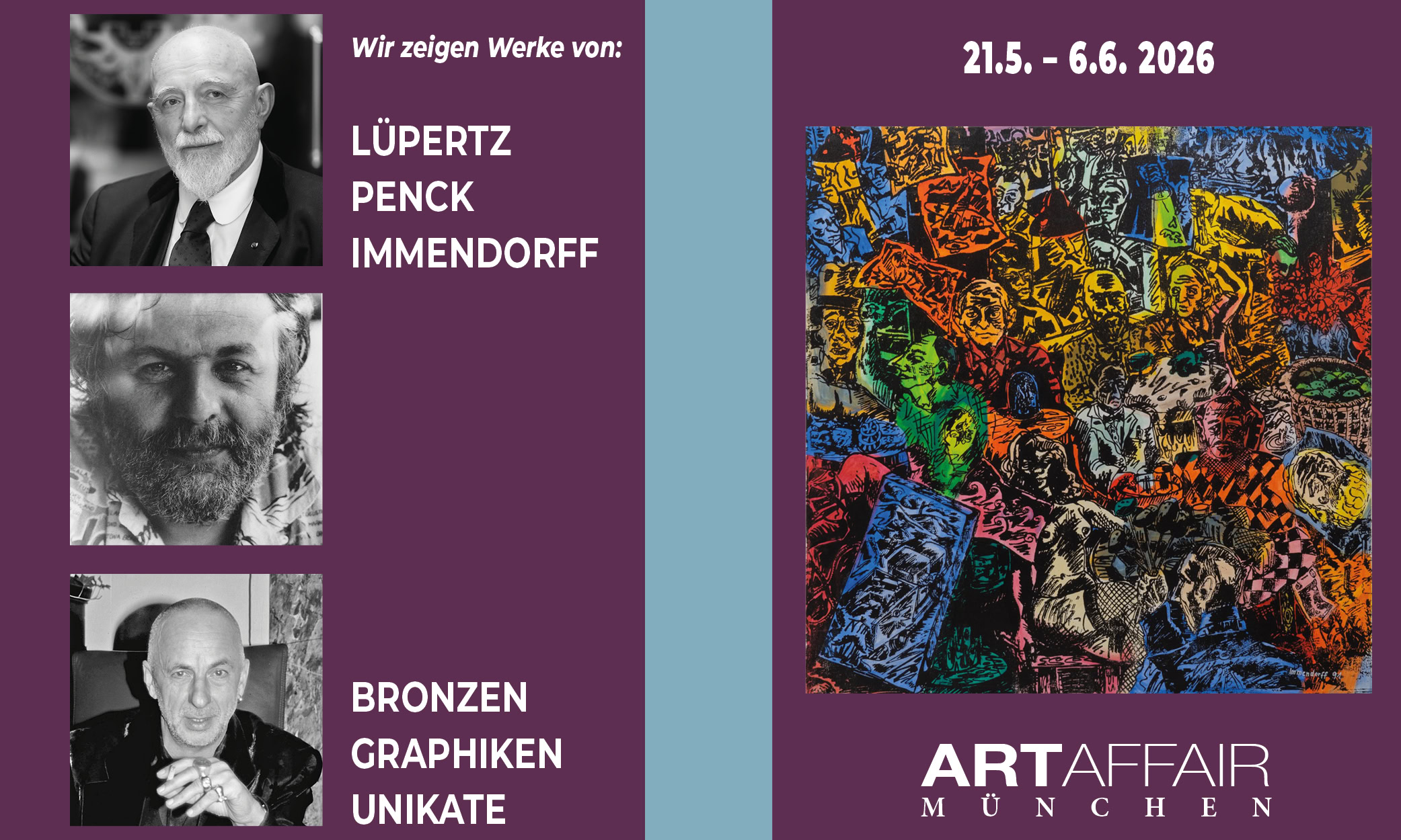 Lüpertz-Penck-Immendorff Ausstellung 2026