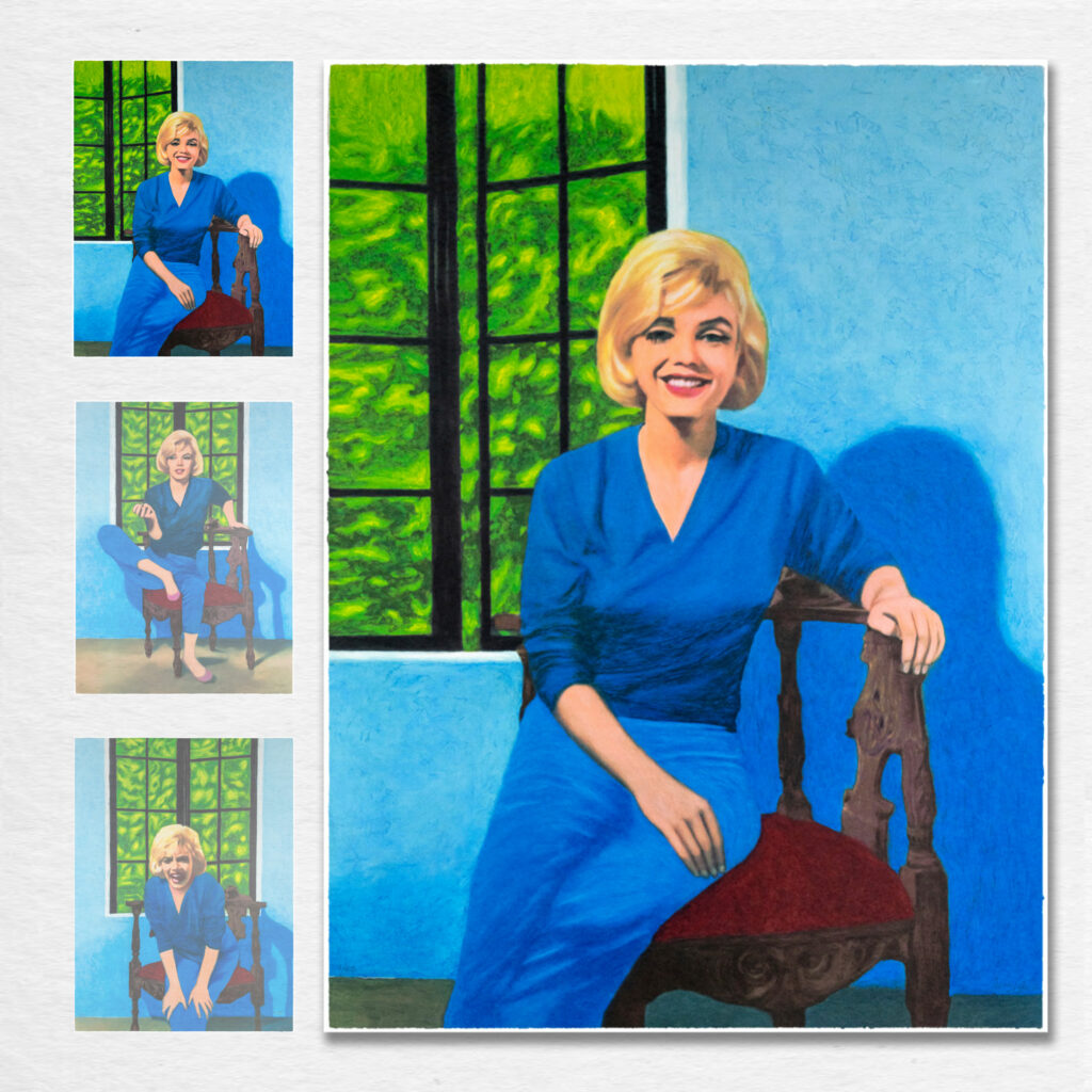 James F. Gilll - Marilyn Triptych III - small, Linkes Panel