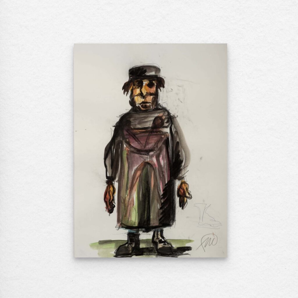 La Bohème Studie Figur 2 - Markus Lüpertz