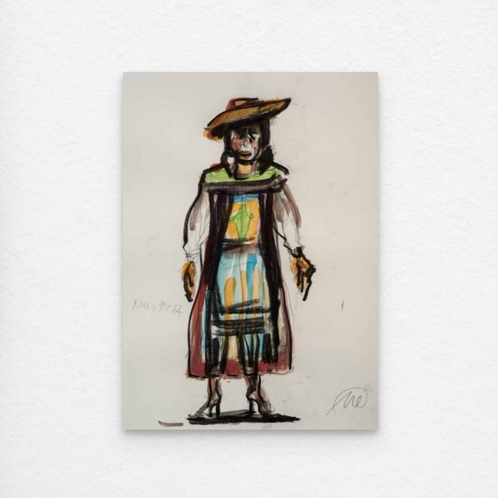 La Bohème Studie Figur 5 - Markus Lüpertz
